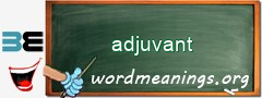 WordMeaning blackboard for adjuvant